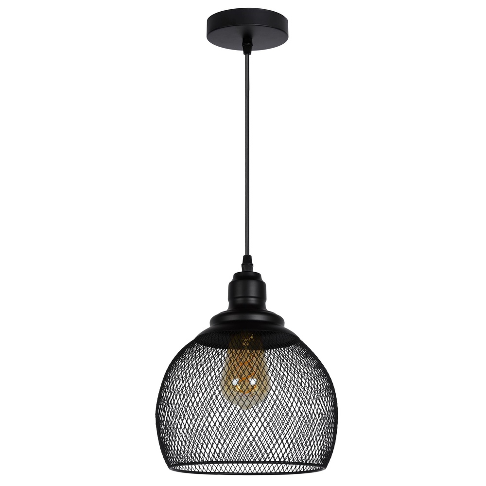 Lucide Gaas hanglampMesh Ø 22cm zwart - 43404/22/30